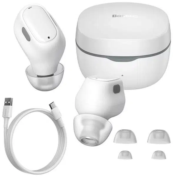 Bluetooth sluchátka Baseus Bowie WM01 bílé