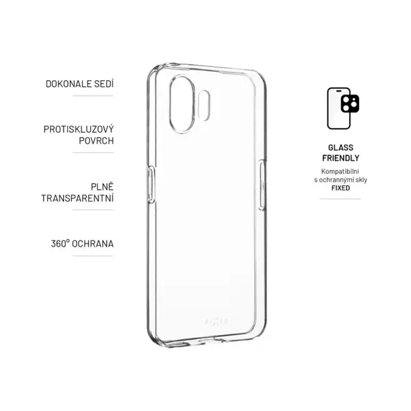 Zadní TPU gelové pouzdro FIXED pro Nothing phone (2), čirá
