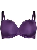 Devoted by Zizzi Podprsenka 'Lnaima'  tmavofialová