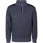 PROGRESS LOFOTEN Pánsky sveter s krátkym zipsom, tmavo modrá, veľkosť