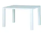 Jídelní stůl Leo, 120x80 cm, bílý lesk