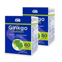 GS Ginkgo 60 mg s hořčíkem, 2 × 90 tablet