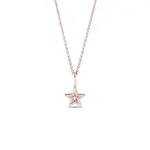Přívěsek hvězdička z růžového zlata s diamantem KLENOTA
