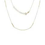 Náhrdelník s jemnými tyčinkami ve žlutém zlatě KLENOTA