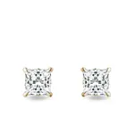 Luxusní diamantové náušnice pecky ze žlutého zlata KLENOTA