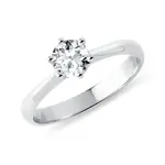 Zásnubní prsten 0.5 ct bílé 14k zlato KLENOTA
