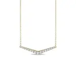 Briliantový náhrdelník ze žlutého zlata KLENOTA