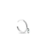 Náušnice ear cuff s laboratorním diamantem KLENOTA