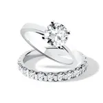 Luxusní souprava s diamanty v bílém zlatě KLENOTA