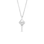 Prívesok kľúčik z bieleho zlata s nápisom Love KLENOTA