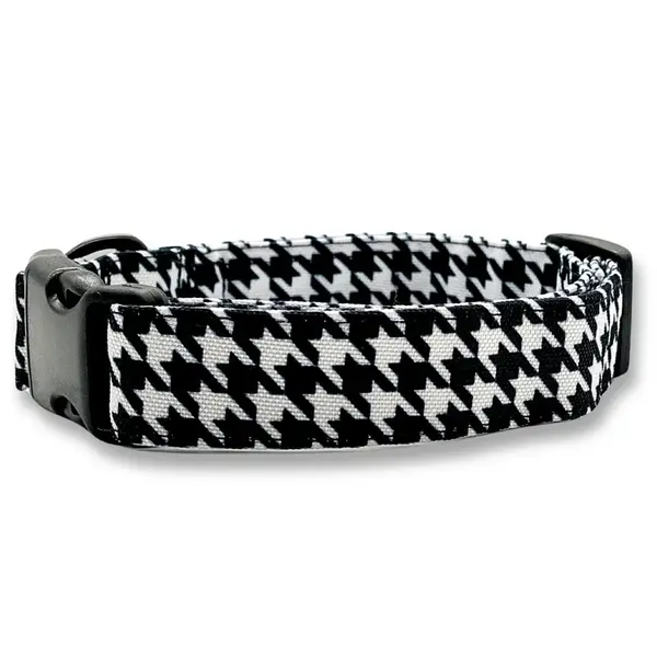 PafDog Obojek pro psy - černo-bílý (kohoutí stopa) PAF-506