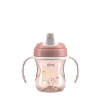 CHICCO Hrneček Training s držadly pink, 6m+ 200 ml