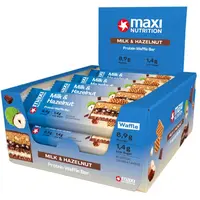MaxiNutrition Waffle Protein Bar proteinová tyčinka příchuť Milk and Hazelnut 12x40 g