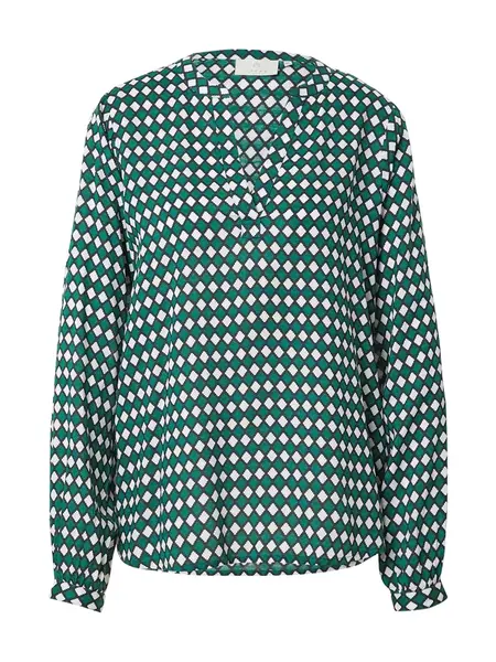Kaffe Blúzka 'KA Sary Tilly'  tmavomodrá / zelená / biela