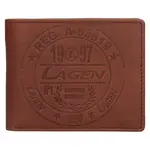 Pánská kožená peněženka Lagen Elías - hnědá