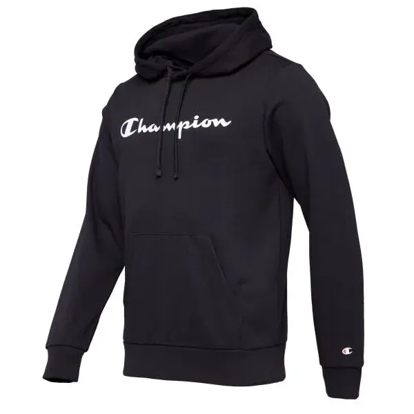 Champion HOODED Pánska mikina, čierna, veľkosť