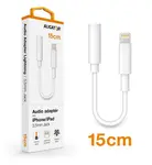 Audio adaptér Aligator Lightning / 3,5mm Jack, bílá
