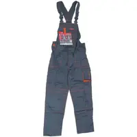 Kalhoty montérkové s laclem, šedé, 2XL 182/106- 110, LAHTI PRO