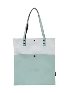 Meatfly kabelka Janie Mint / Light Grey | Modrá | Objem 3 L