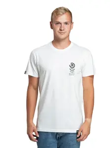 Meatfly pánské tričko Phase White | Bílá | Velikost M | 100% bavlna