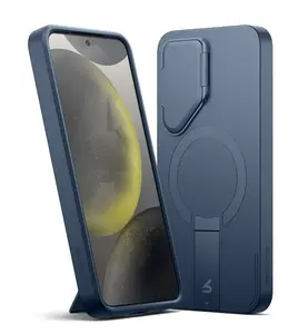 Suritch MagSafe Kickstand Camprotector obal Samsung Galaxy S25 Plus, modrý