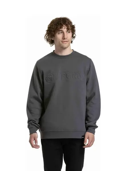 Meatfly pánská mikina Luke Dark Grey | Šedá | Velikost XXL