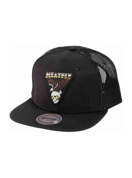 Meatfly kšiltovka Thunderbolt Trucker Black Eagle | Černá | Velikost One Size