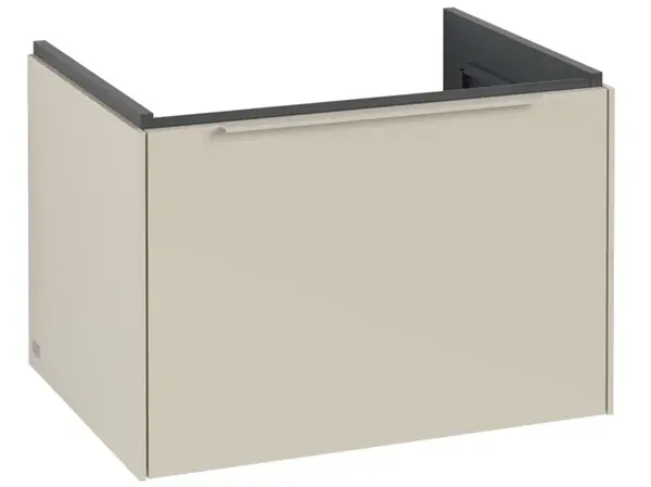 Villeroy & Boch Subway 3.0 - Umývadlová skrinka, 62x43x48 cm, 1 zásuvka, Cashmere Grey C57502VN