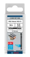 Bosch Príslušenstvo - Súprava vrtákov do kovu, obojstranné, 5,2x62 mm, 10 ks 2608597596