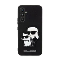 Zadní kryt Karl Lagerfeld PU Saffiano Karl and Choupette NFT pro Samsung Galaxy A34 5G černá