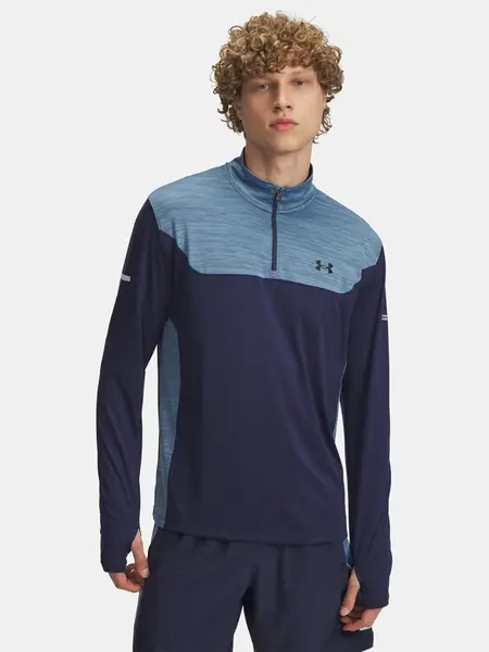 Pánské tričko Under Armour UA Tech Utility 1/4 Zip-BLU - Pánské
