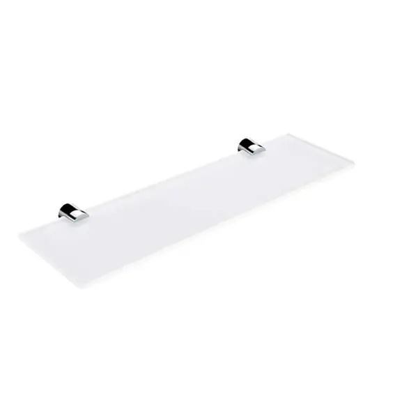 Nimco Bormo - Polička, dĺžka 40 cm, matné sklo/chróm BR 11091B-40-26