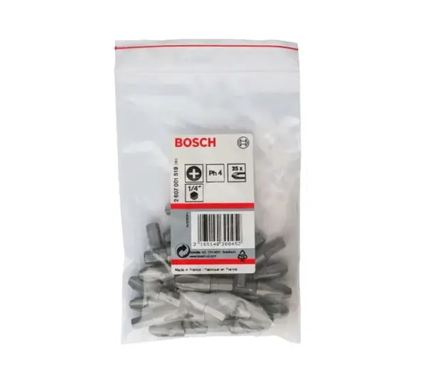 Bosch Příslušenství - Sada bitů PH4, délka 32 mm, 25 ks 2607001519