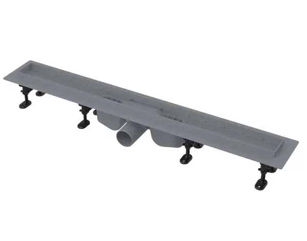 Alcadrain Odtokové žlaby - Sprchový žlab Optimal 95 cm, s okrajem pro perforovaný rošt nebo vložení dlažby APZ12-950