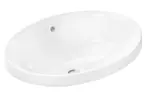 Hansgrohe Xuniva D - Umývadlo, 55x40 cm, s prepadom, bez otvoru na batériu, SmartClean, biela 61058450