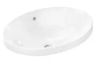 Hansgrohe Xuniva D - Umývadlo, 55x40 cm, s prepadom, bez otvoru na batériu, SmartClean, biela 61058450