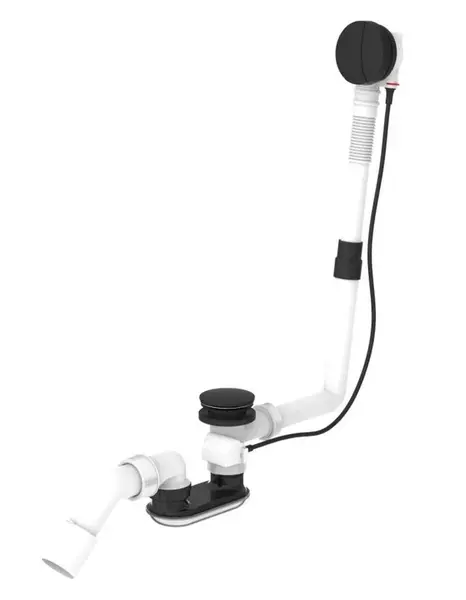 Laufen Príslušenstvo - Vaňová odtoková a prepadová súprava, matná čierna H2951424500001