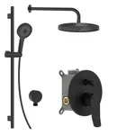 kielle Nefia - Batéria pod omietku na 2 spotrebiče, s príslušenstvom a s telesom, matná čierna 20627SP64