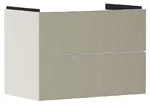 Hansgrohe Xevolos E - Umývadlová skrinka 78x58x48 cm, 2 zásuvky, matná béžová/bronz 54179390