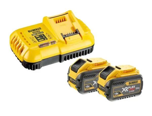DeWALT Příslušenství - Sada nabíječky 8 A, 2x 18/54V Li-Ion akumulátor 6 Ah DCB118X2
