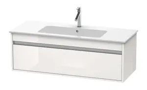Duravit Ketho - Umývadlová skrinka 41x120x48 cm, 1 zásuvka, lesklá biela KT642102222