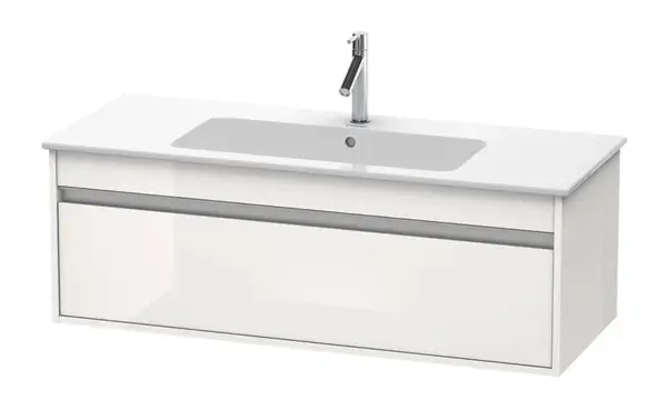 Duravit Ketho - Umývadlová skrinka 41x120x48 cm, 1 zásuvka, lesklá biela KT642102222
