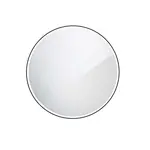 Nimco Zrcadla - Zrcadlo s LED osvětlením, průměr 80 cm, matná černá ZPC 28002R-90
