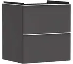Hansgrohe Xelu Q - Umyvadlová skříňka, 63x58x50 cm, 2 zásuvky, matná šedá/matná bílá 54024700