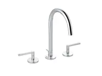 Kludi Nova Fonte - Umývadlová batéria s výpustom a otočným výtokom, 3-otvorová inštalácia, chróm 201430515