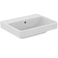 Ideal Standard i.Life B - Umyvadlo 55x44 cm, s přepadem, bez otvoru pro baterii, bílá T684601