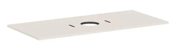 Hansgrohe Xilesa E - Deska pod umyvadlo, 118x55 cm, výřez uprostřed, matná béžová 54277780