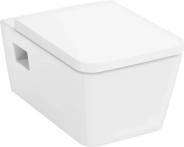 Hansgrohe EluPura Original Q - Závesné WC s doskou SoftClose, Rimless, AquaChannel Flush, SmartClean, biela 61182450