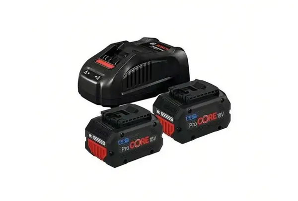 Bosch Příslušenství - Sada 8A nabíječky, 2x aku 18 V 5,5 Ah 1600A0214C