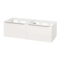 Mereo Mailo - Umyvadlová skříňka 121x37x48 cm, 2 zásuvky, bílá CN518S